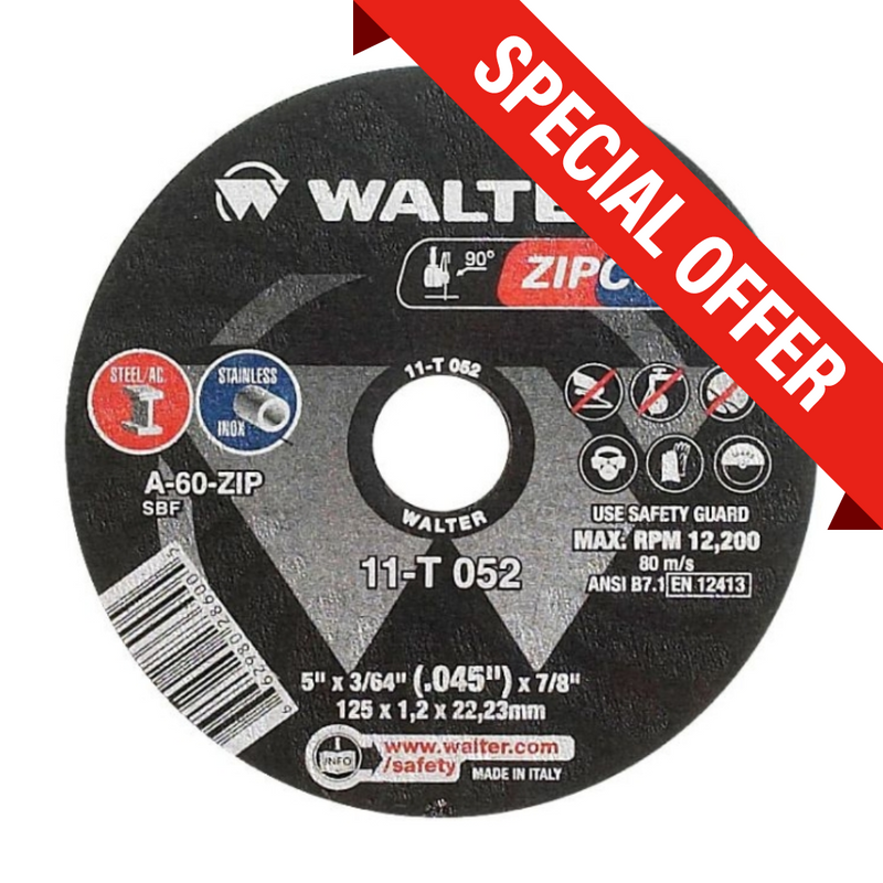 Blowout! - 25 Pack Walter Zipcut Cutting Discs