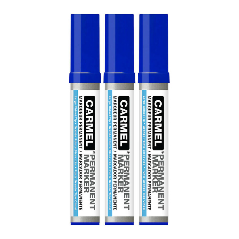 Large Chisel Tip Permanent Marker (3/Pack)