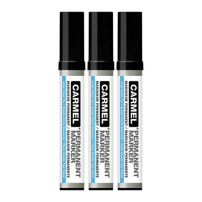 Large Chisel Tip Permanent Marker (3/Pack)