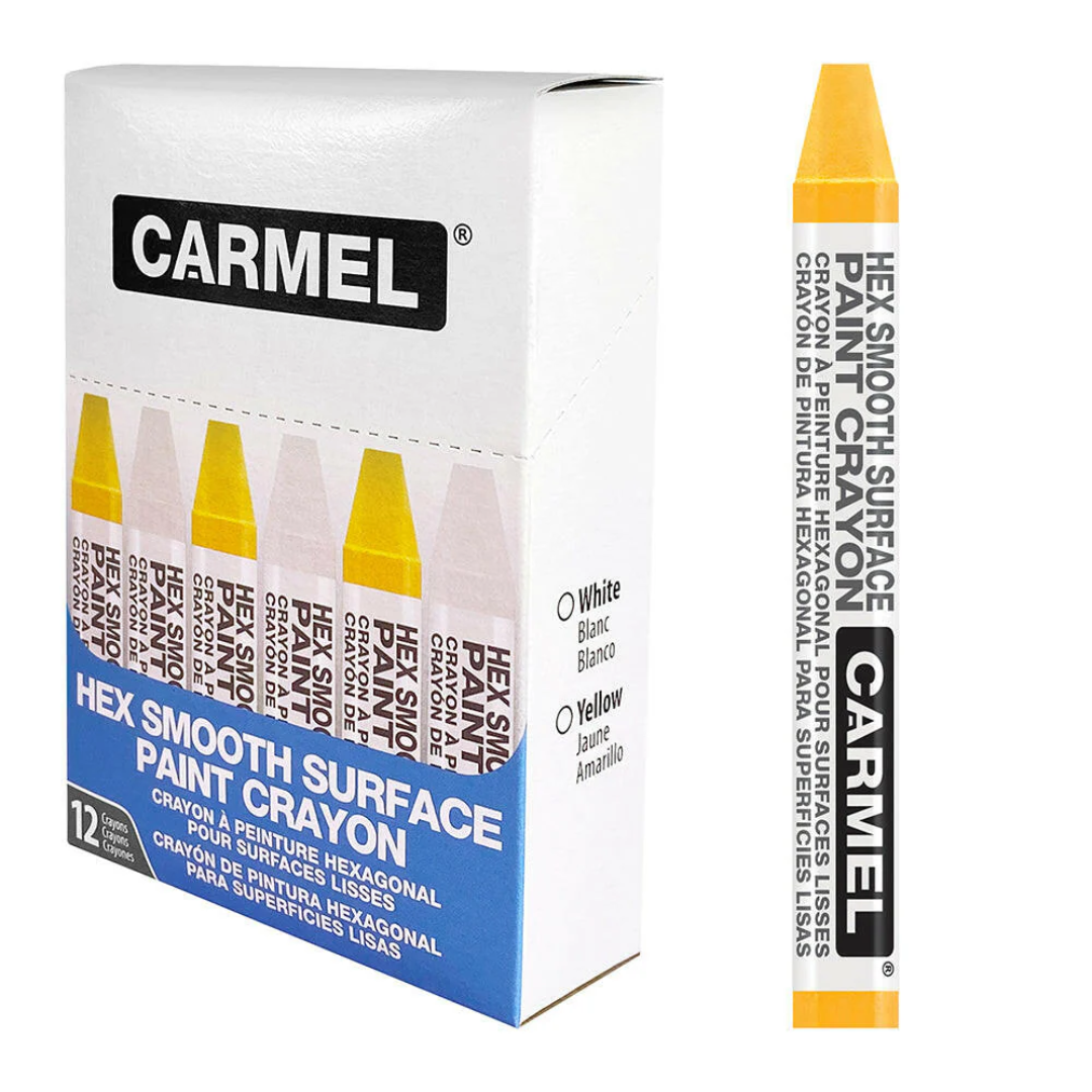 Hex Smooth Surface Paint Crayon (12/Pack)