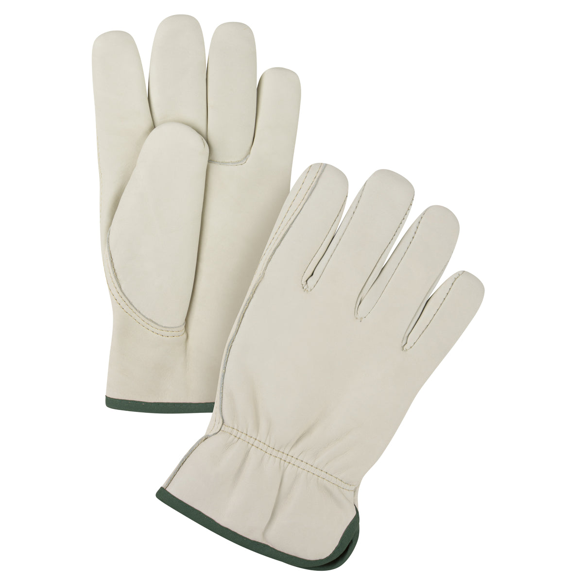 Premium Driver's Work Gloves, Cowhide Leather Palm