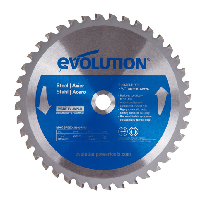 Evolution 7-1/4" Metal Cutting TCT Blades