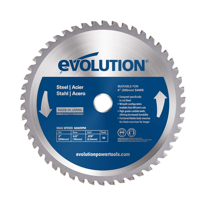 Evolution 8" Metal Cutting TCT Blades