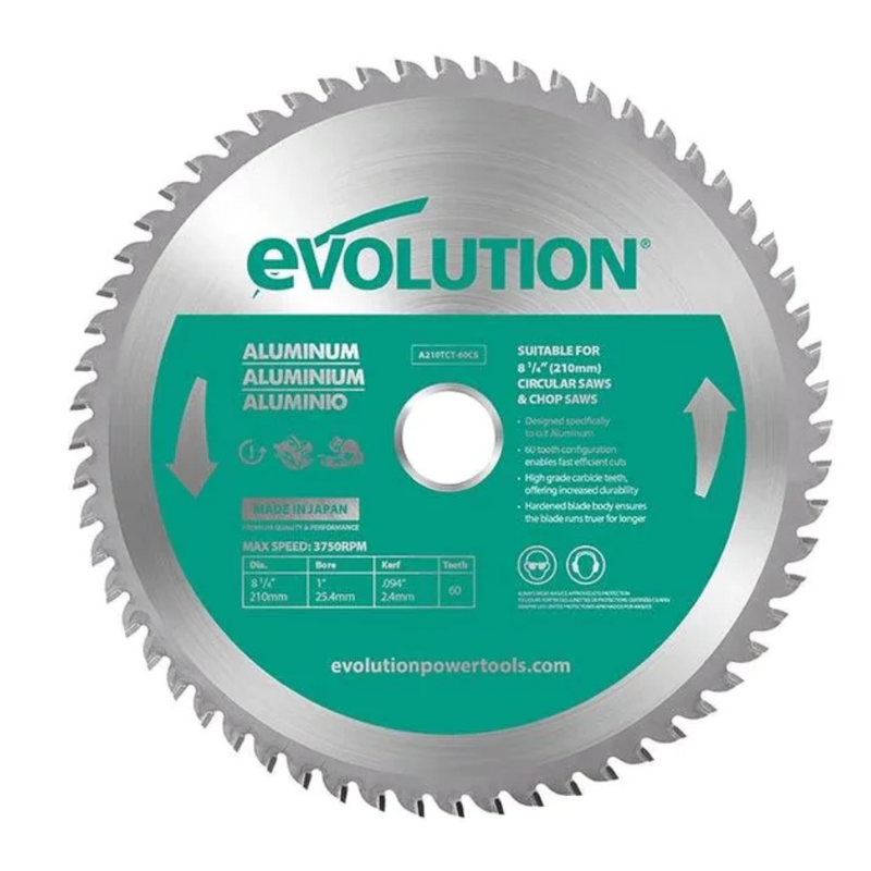 Evolution 8-1/4" Metal Cutting TCT Blades