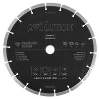 Evolution D255SEG-CS | 10 In. | Segmented Edge | 7/8 In. Arbor | Concrete, Stone, Brick Cutting Diamond Blade