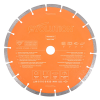 Evolution PD255SEG-CS 10" | 7/8 In Arbor | High Diamond Concentration | Segmented Diamond Blade