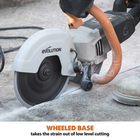 Evolution R230DCT | 9" Electric Concrete Cut-Off Saw | Diamond Blade Included