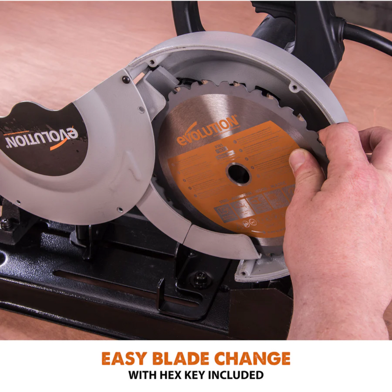 Evolution RAGE4: Multi-Material Cutting Chop Saw With 7-1/4 In. Blade