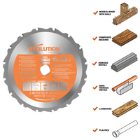 Evolution RAGEBLADE | 7/14" | 20T | 20mm Arbor | Multi-Material TCT Blade