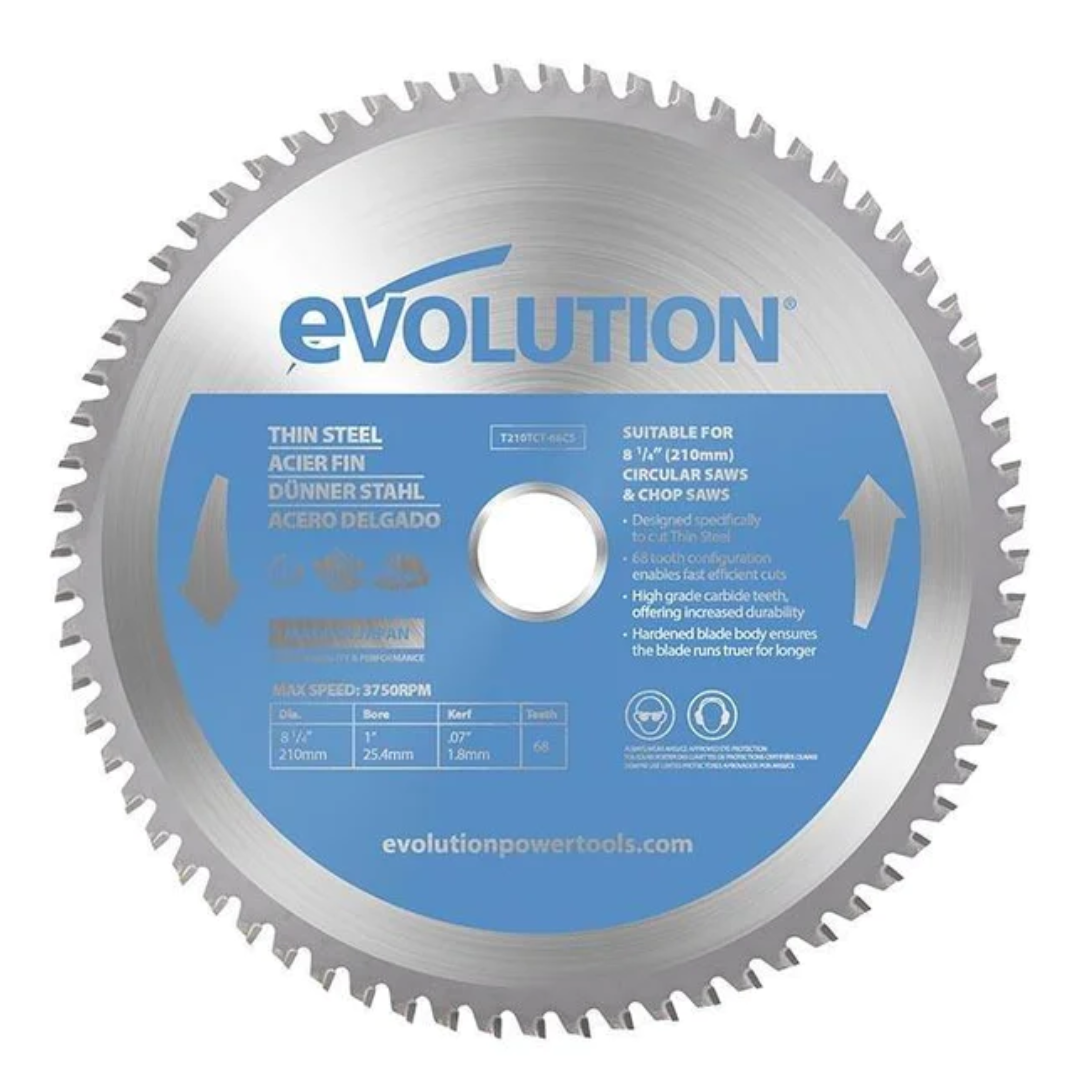 Evolution 8-1/4" Metal Cutting TCT Blades