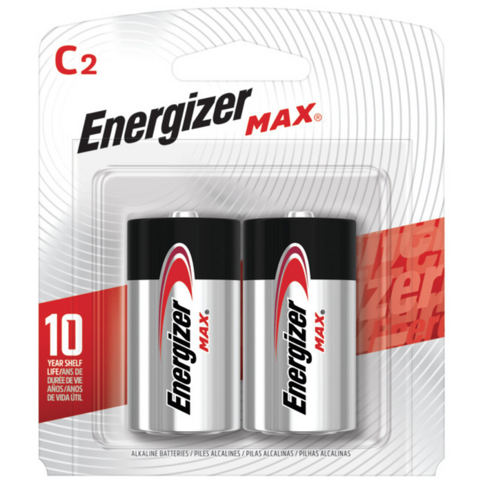 Energizer MAX Alkaline C Batteries (2/Pack)