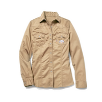 Rasco FR Women's Work Shirt - Khaki