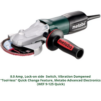 Metabo 5" Flathead Angle Grinder