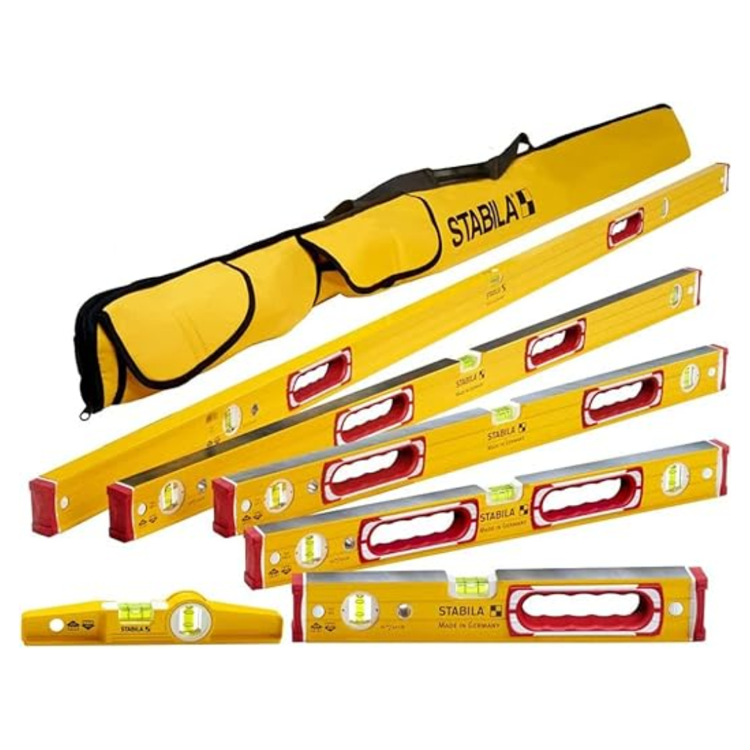 Stabila Type 96M 6-Piece Magnetic Level Set + Case