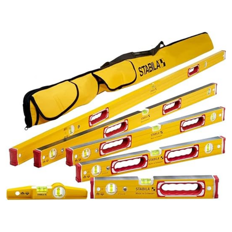 Stabila Type 96M 6-Piece Magnetic Level Set + Case