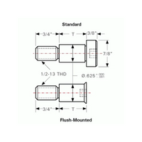 BuildPro Socket Shoulder Screws, Fits 5/8 Holes