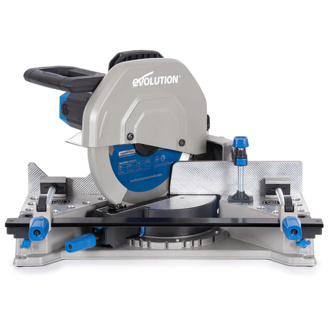 Evolution S355MCS: Mitering Chop Saw With 14 In. Mild Steel Blade