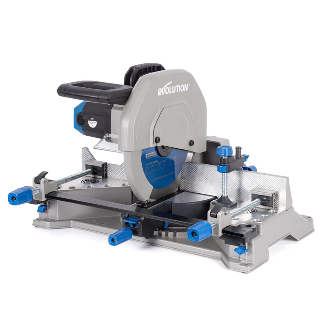 Evolution S355MCS: Mitering Chop Saw With 14 In. Mild Steel Blade