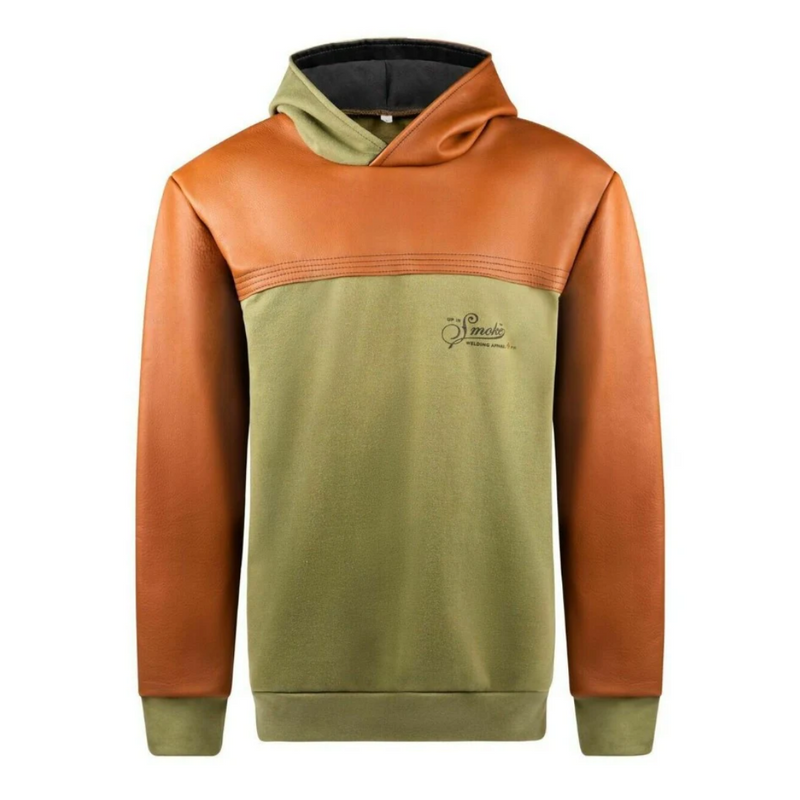 Up In Smoke THORAX FR Fleece Welding Hoodie - Brown/Green - XXL