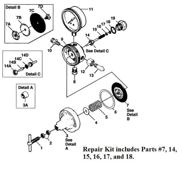 Victor Repair Kit - L700C-AM - 0790-0035