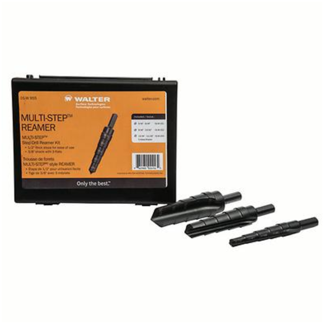 Walter Step Bit Reamer Set - 5/16” diameter holes up to 1-1/16”