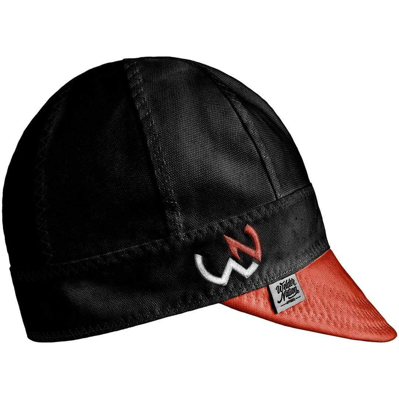 WelderNation The Prodigy Black/Fire Red Welding Beanie