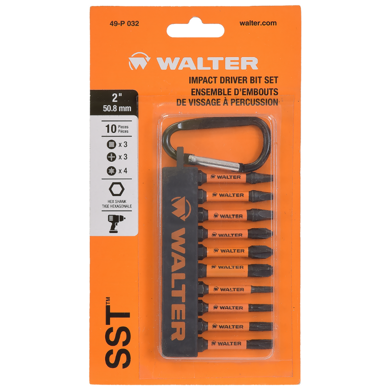 Walter 10pc Impact Driver Set