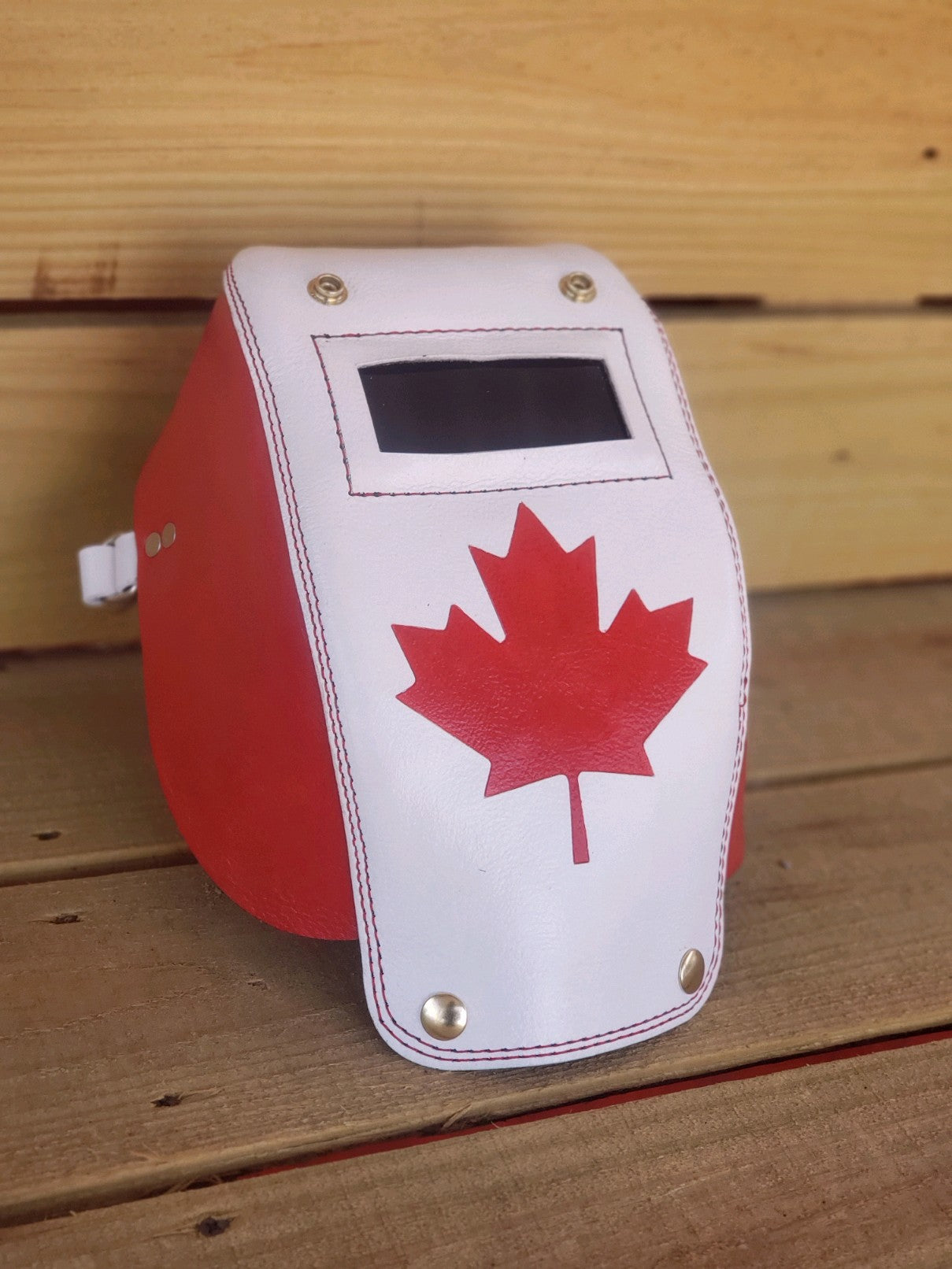 Outlaw Leather - Canada Flag Pocket Welding Hood