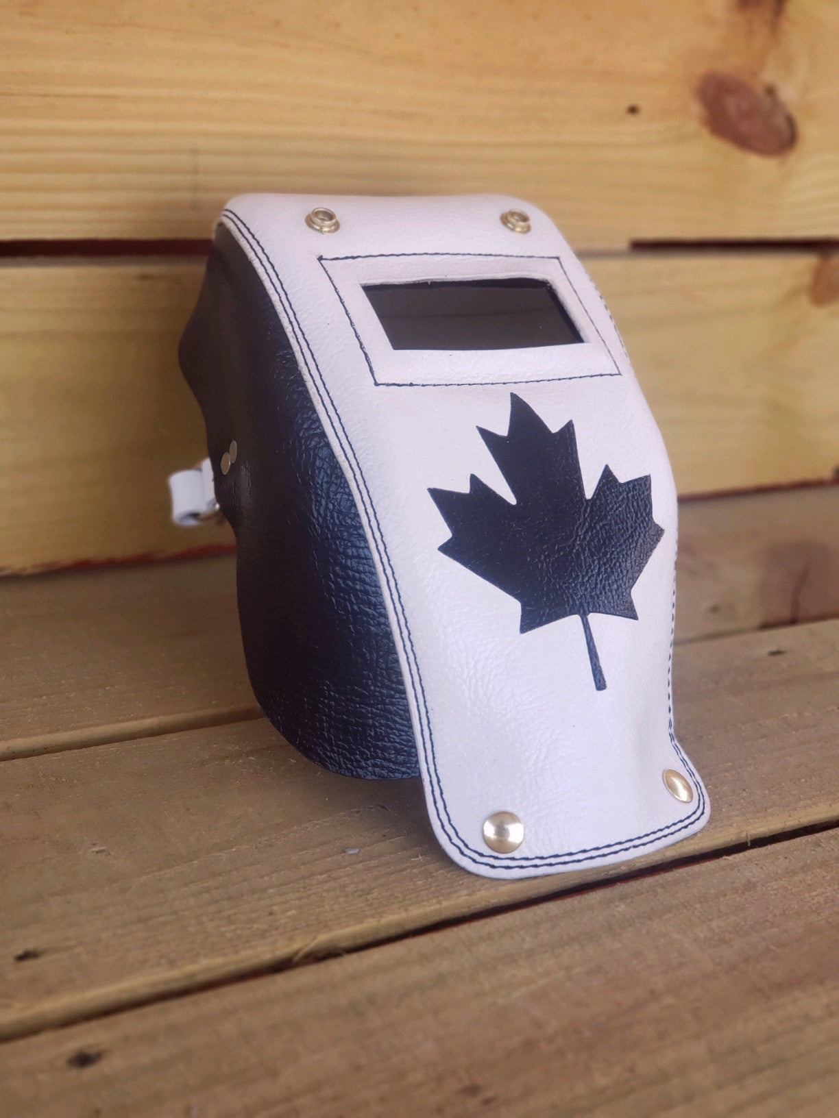 Outlaw Leather - Canada Flag Pocket Welding Hood