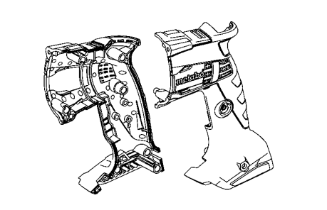 Metabo 34343490 Housing with Cover