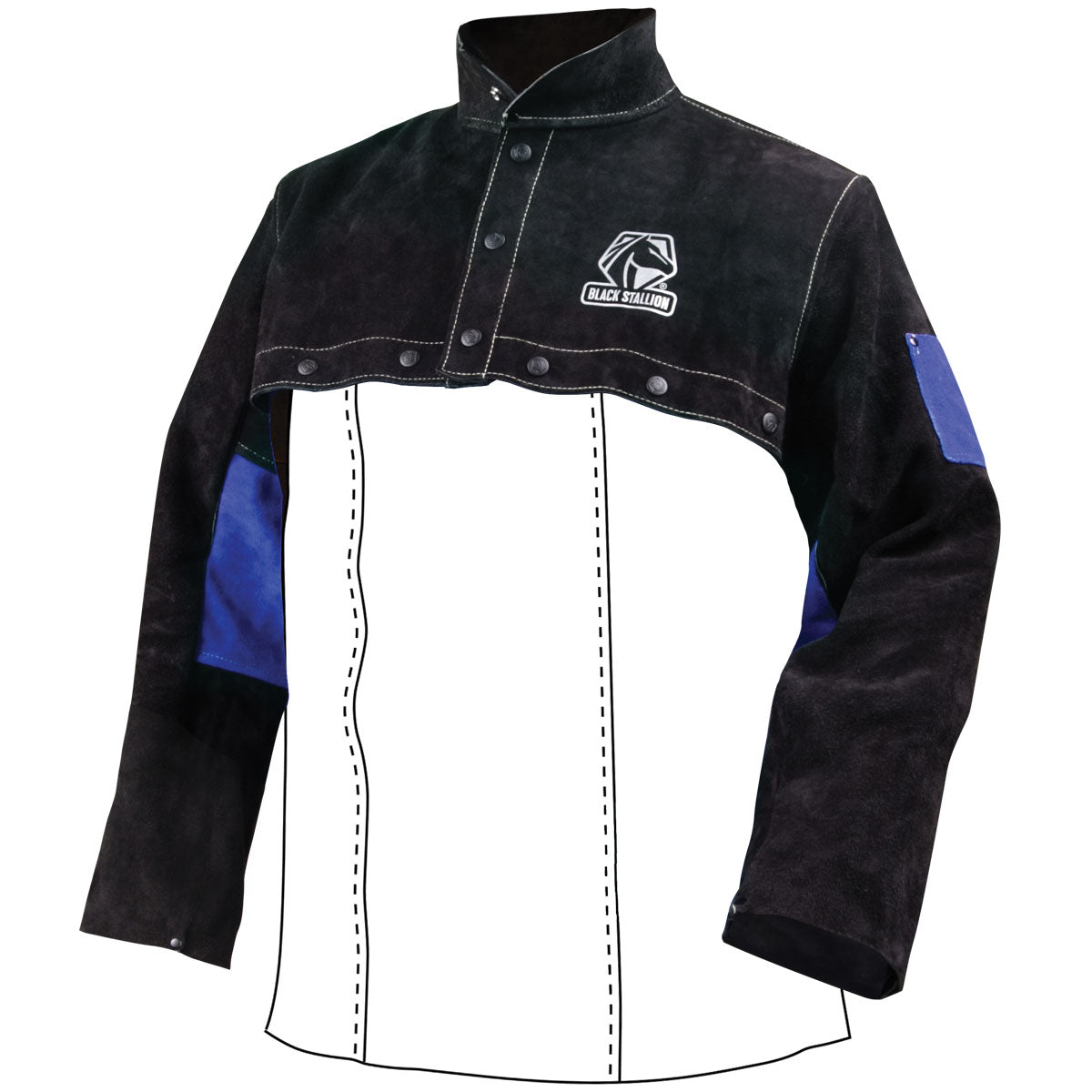 Black Stallion Leather Welding Cape Sleeves