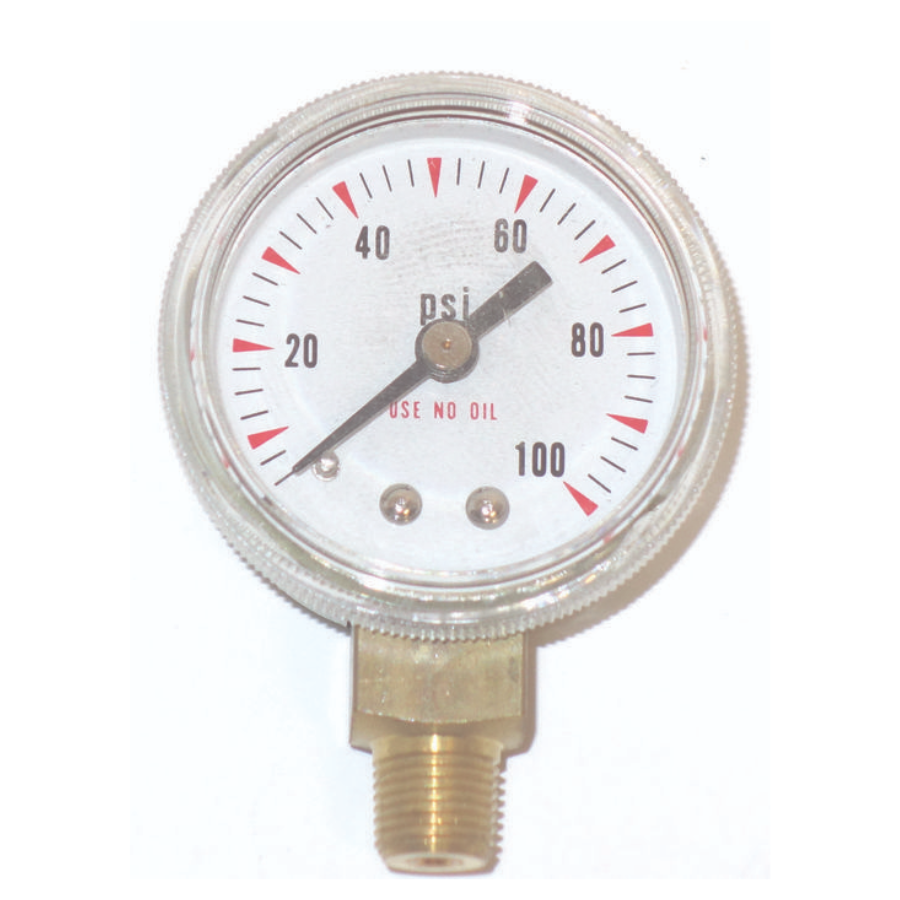 Replacement Gauges, 1-1/2" Face, 1/8" NPT 100 PSI