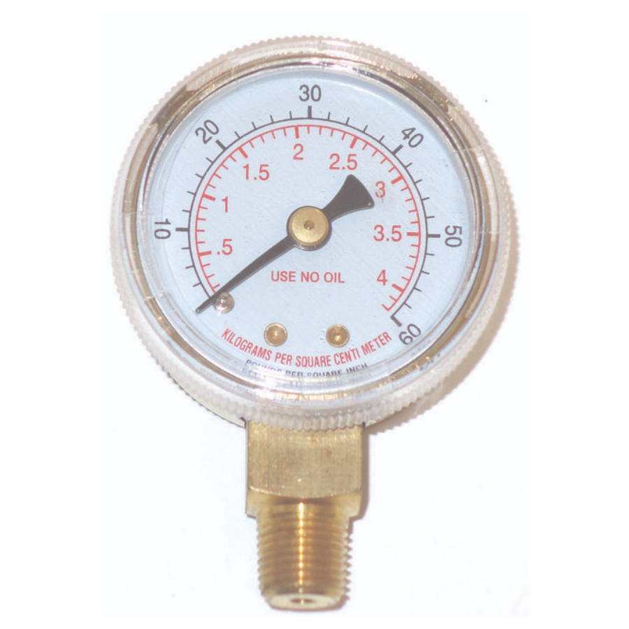 Replacement Gauges, 1-1/2" Face, 1/8" NPT 60 PSI