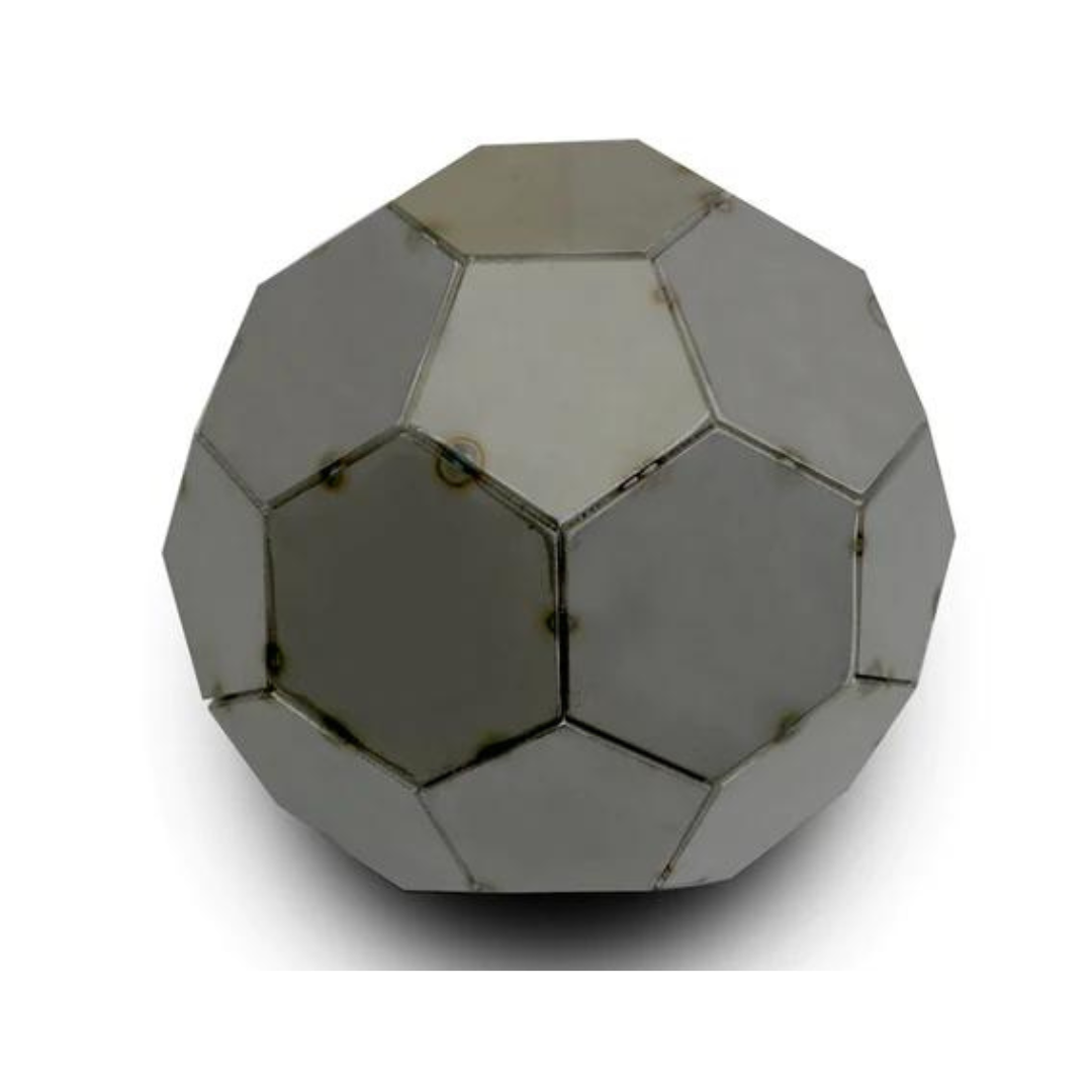 3D Soccer Ball - Carbon Steel