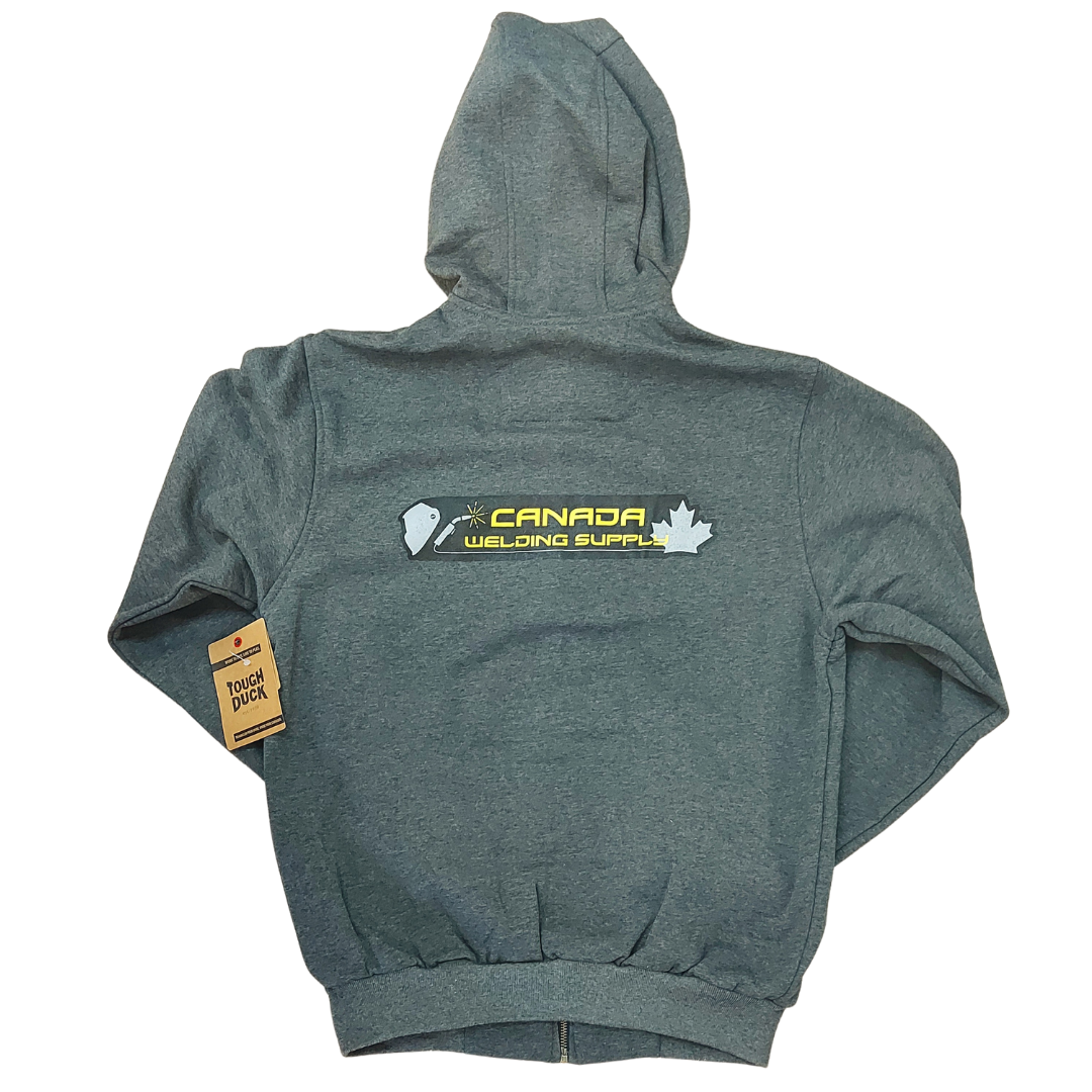 CWS x Tough Duck Dark Grey Zip-up Sweater