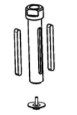 Replacement Spindle for Metabo Burnishing Tool