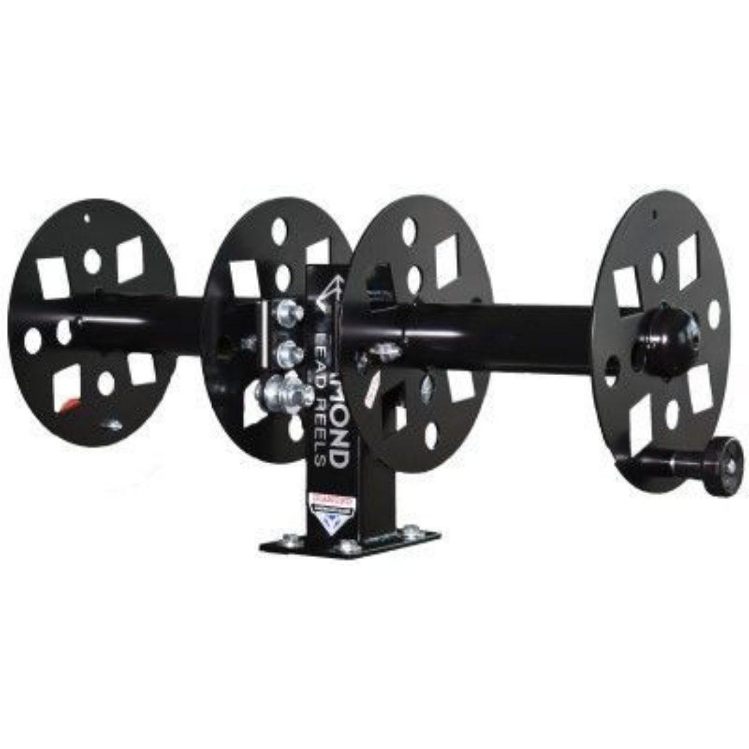 Diamond Welding Lead Reel - 10 Inch Fixed Base Side x Side FBSS10BLK