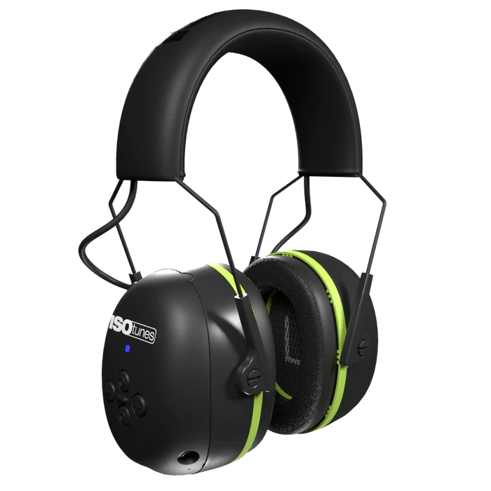 ISOTunes AIR DEFENDER Series Bluetooth Earmuffs controls