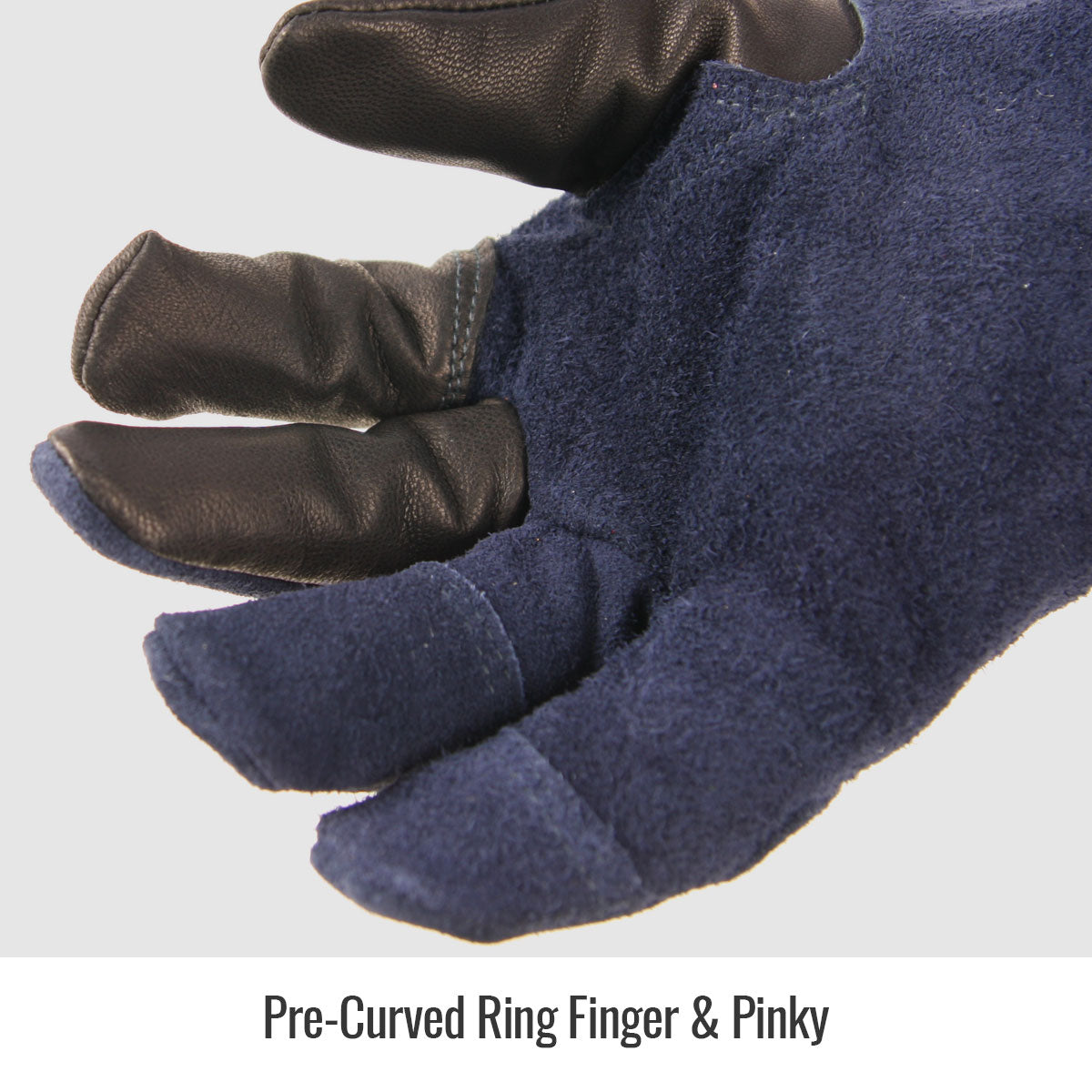 Black Stallion BSX® Pre-curved TIG Gloves - Insulated Ring & Pinky Fingers