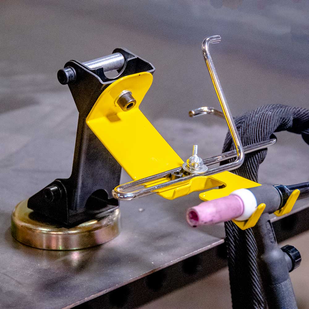 Adjustable TIG Torch Rest with Cable Hanger