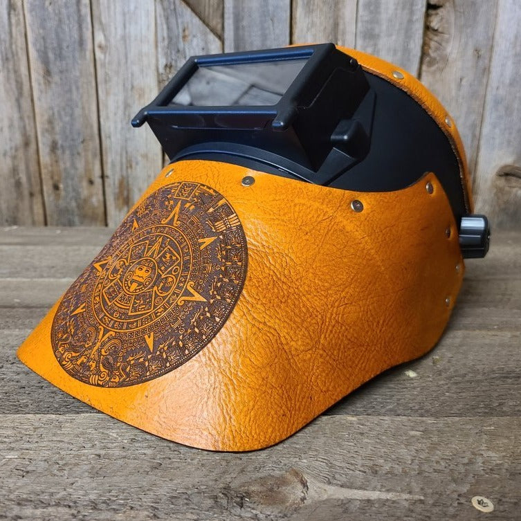 Outlaw Leather Black Flip Front / Aztec Welding Hood