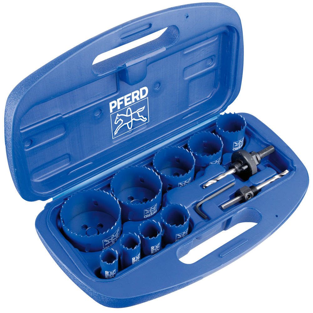 Pferd 13-Piece Bi-Metal Hole Saw Set - 19180