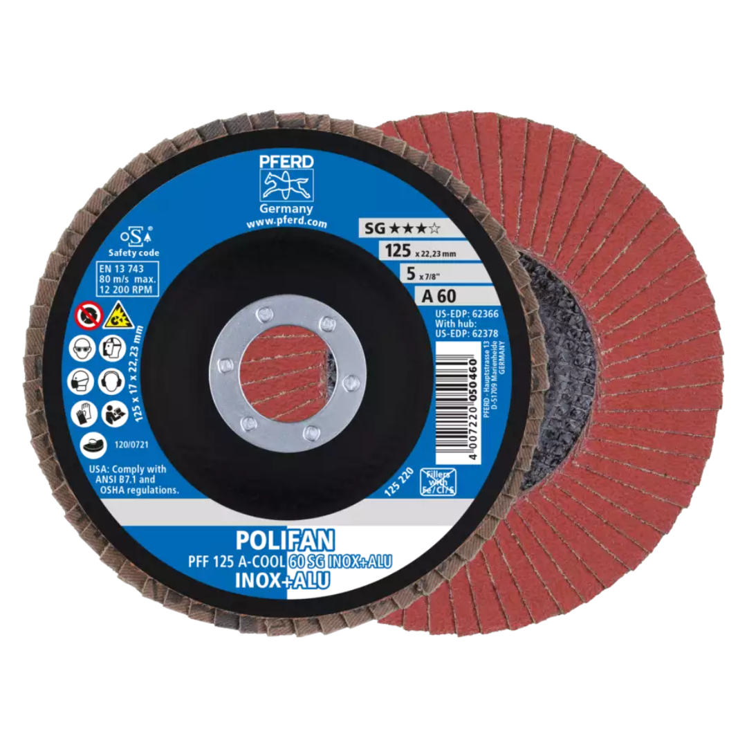 Pferd A-COOL SG INOX + ALU - Flap Discs for Aluminum / Stainless Steel