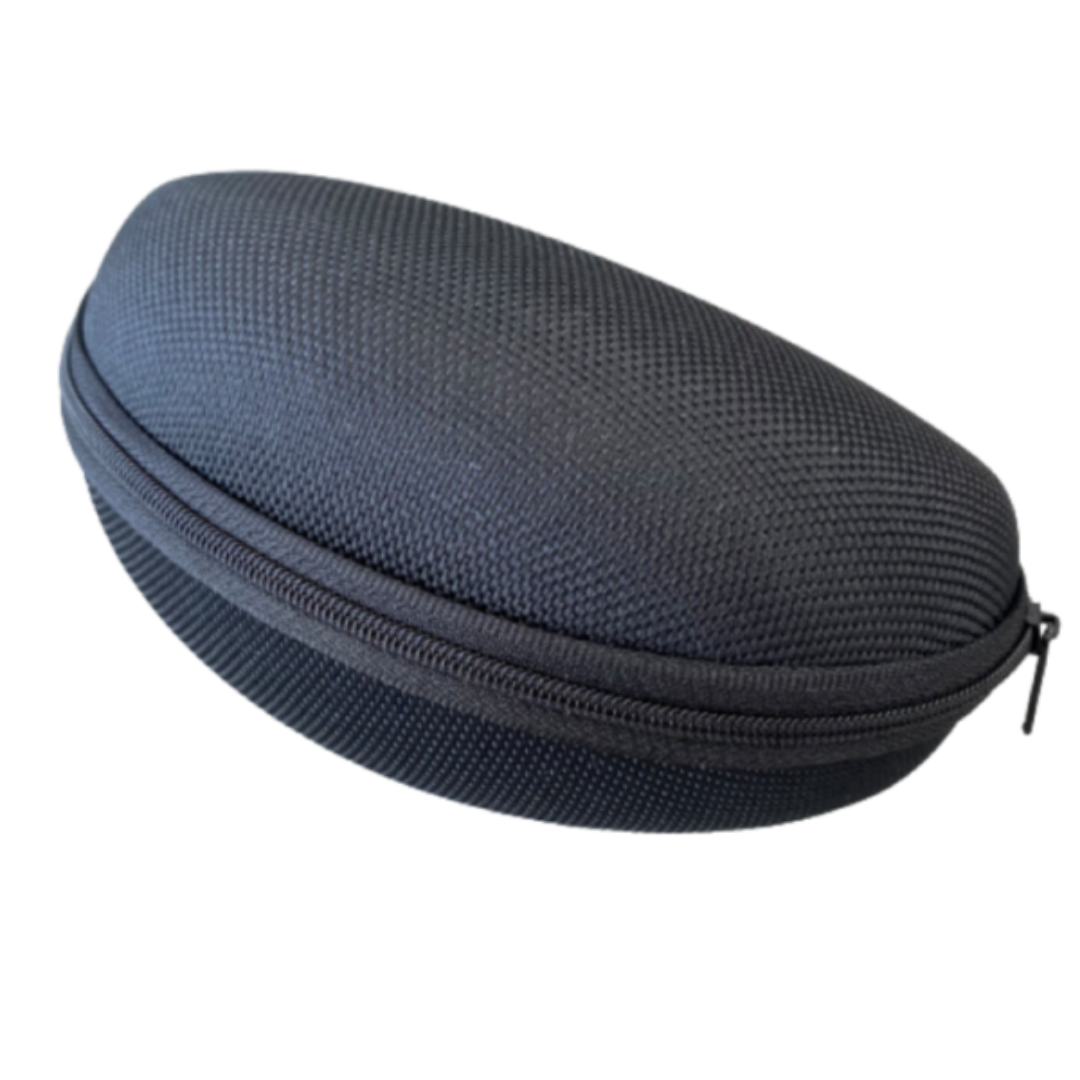 Safety Glasses Hard Black Zipper Case