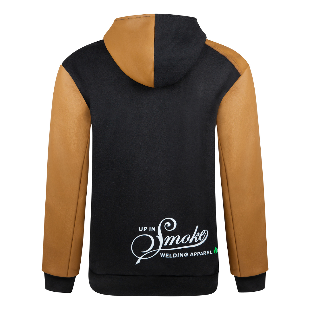 Up In Smoke THORAX FR Fleece Welding Hoodie - Black/ Caramel