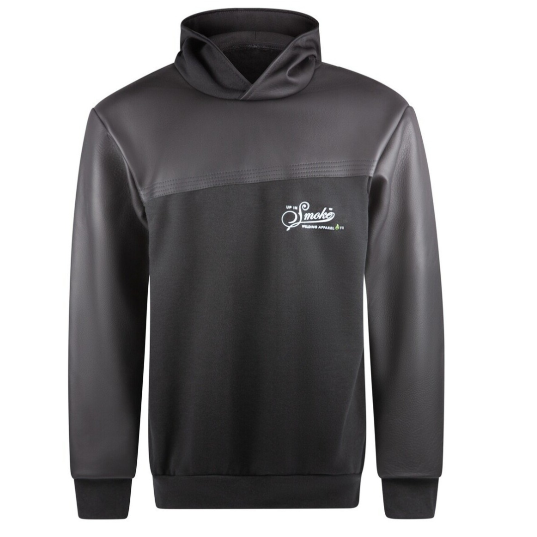 Up In Smoke THORAX FR Fleece Welding Hoodie - Black/Black