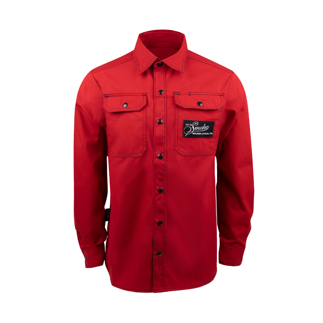 Up In Smoke Zestos Apex FR Welding Shirt - Red