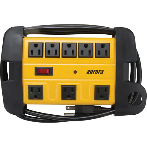 Workshop Surge Protector Power Strip, 8 Outlets