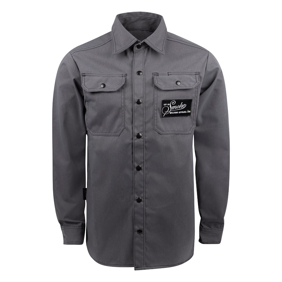 Up In Smoke Zestos Apex FR Welding Shirt - Grey