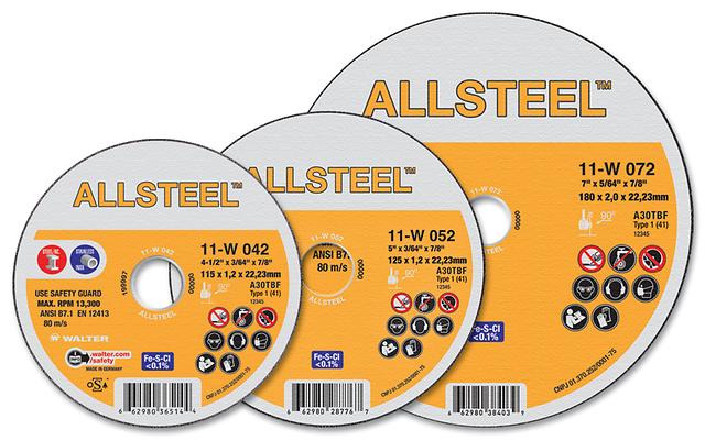 Walter ALLSTEEL™ Cut-Off Wheels